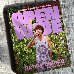 Benny Blanco OPEN WIDE a cookbook for friends; like new - culture and recipes!